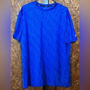 Russel X-Large men blue active wear T-shirt